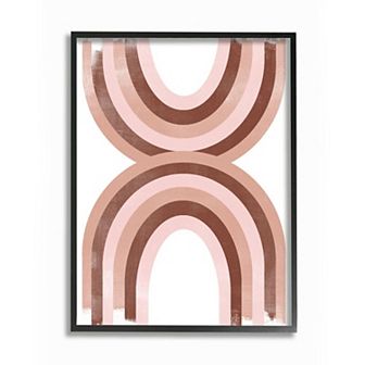 Stupell Home Decor Neutral Rainbow Framed Wall Art