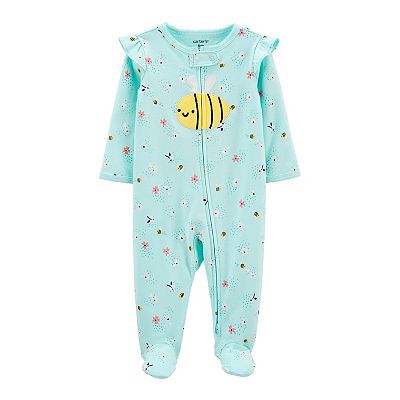 Baby Girl Carter s Bee 2 Way Zip Cotton Sleep Play