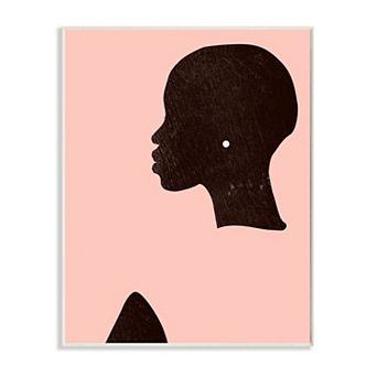 Stupell Home Decor Glam Side Portrait Pearl Earring Wall Art