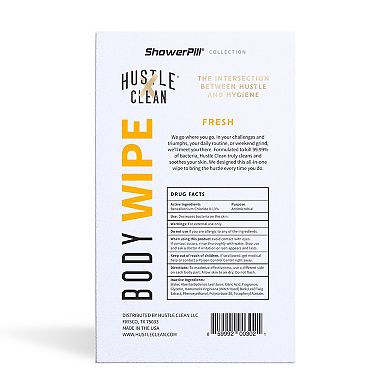 Hustle Clean 10-Pack Fresh Scent Body Wipes