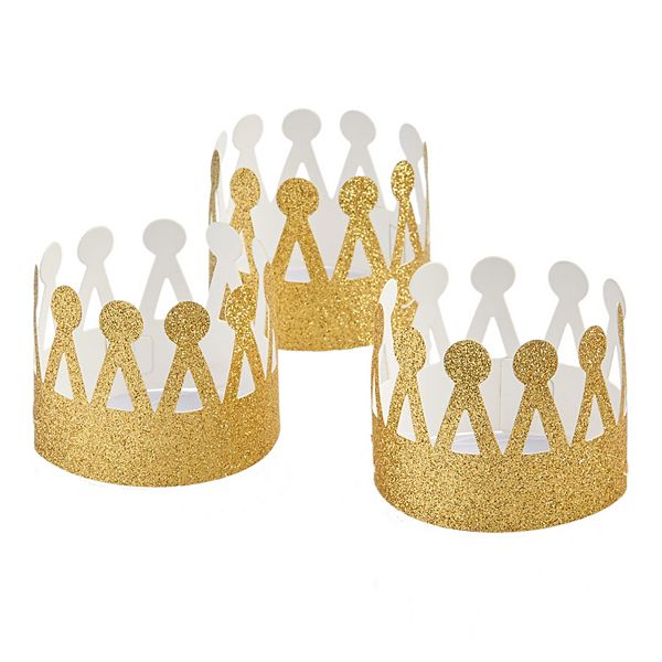 Paper Source Gold Paper Crowns - 8 pack