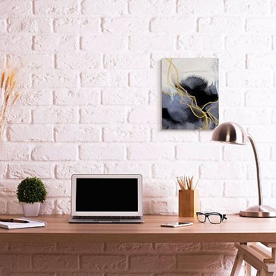 Stupell Home Decor Coastal Abstract Lines Canvas Wall Art