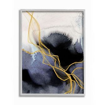Stupell Home Decor Coastal Lines Framed Wall Art