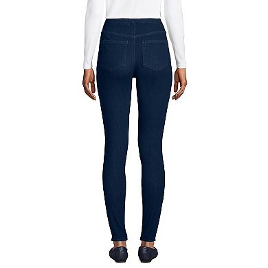 Petite Lands' End High-Rise Pull-On Skinny Jeans
