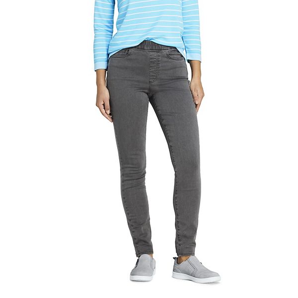 Petite Lands' End High-Rise Pull-On Skinny Jeans