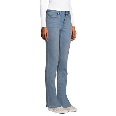 Petite Lands' End Midrise Straight-Leg Jeans