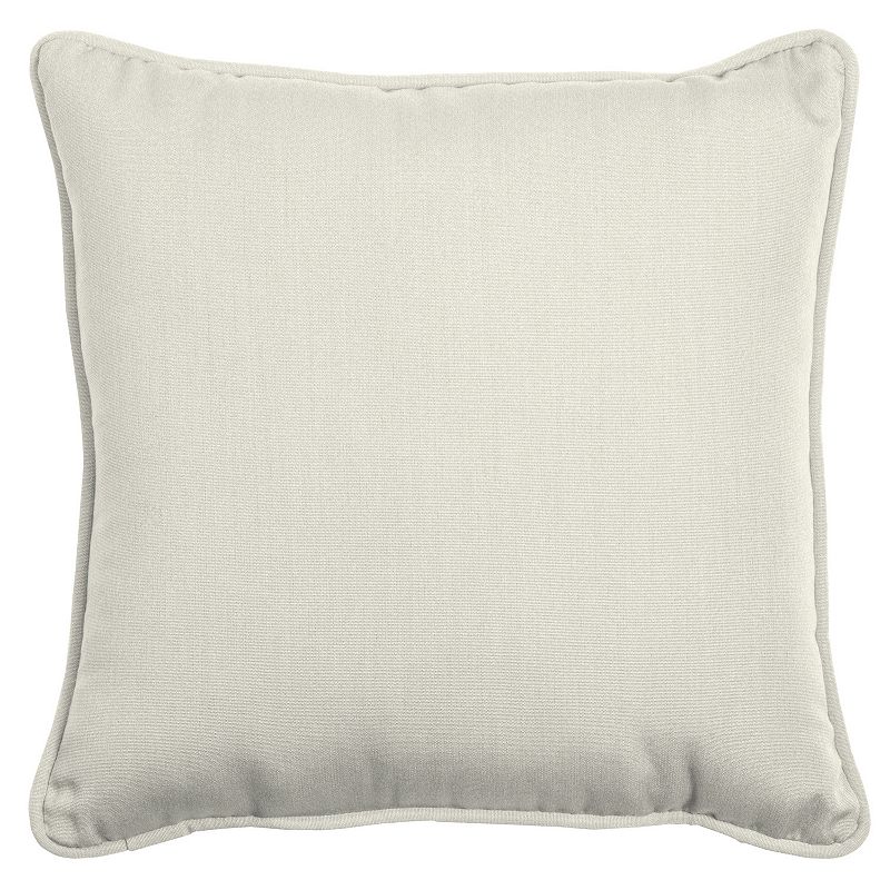 Arden Selections Oasis Indoor/Outdoor Throw Pillow 20 X 20, White, 20X