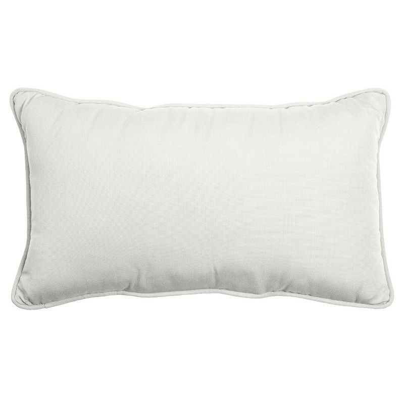 Arden Selections Oasis Indoor/Outdoor Lumbar Pillow 22 X 24, White, 14