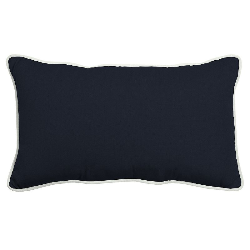 Arden Selections Oasis Indoor/Outdoor Lumbar Pillow, Blue, 14X24