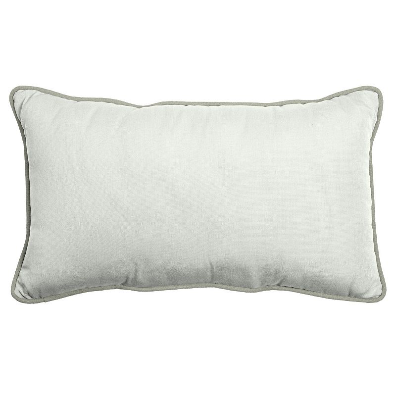 Arden Selections Oasis Indoor/Outdoor Lumbar Pillow, White, 14X24