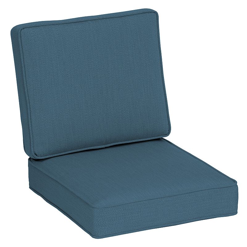 Arden Selections Oasis Deep Seat Cushion Set, Blue, 24X22