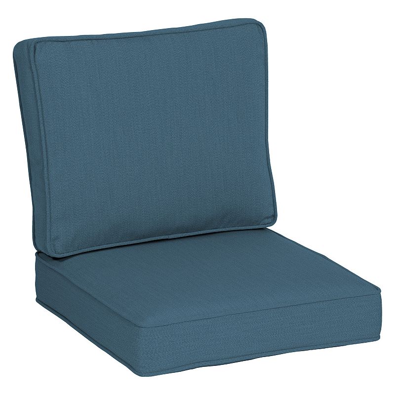 Arden Selections Oasis Deep Seat Cushion Set, Blue, 24X24