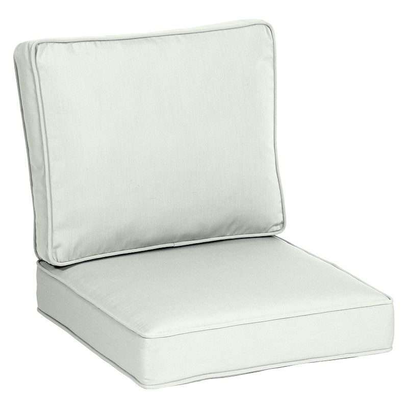49692386 Arden Selections Oasis Deep Seat Cushion Set, Whit sku 49692386