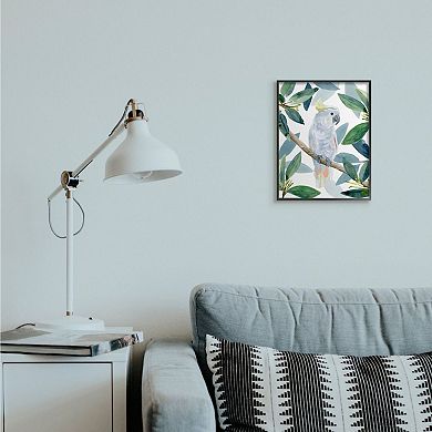 Stupell Home Decor Tropical Cockatoo Bird Framed Wall Art
