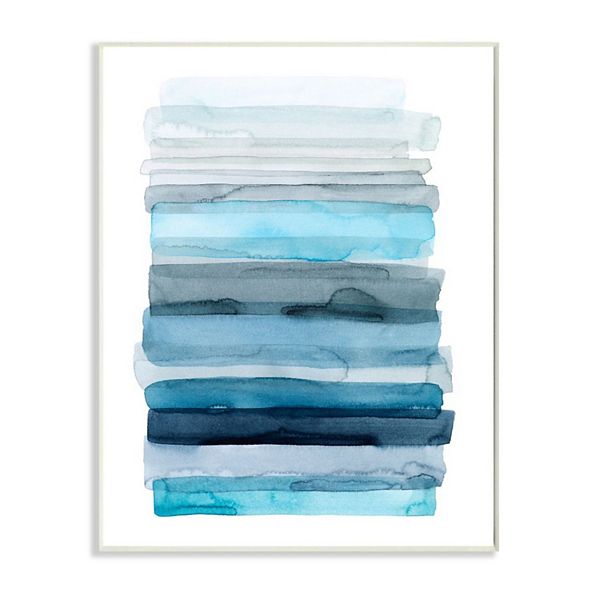 Stupell Home Decor Water Inspired Abstract Lines Wall Art