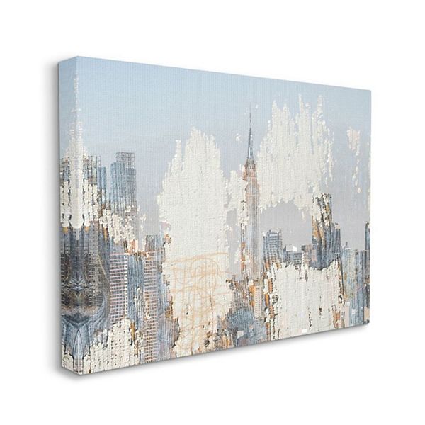 Stupell Home Decor Distressed New York City Canvas Wall Art - Nyc Wall Art Canvas