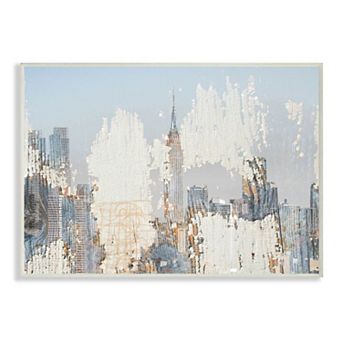 Stupell Home Decor Urban Distressed New York City Skyline Wall Art