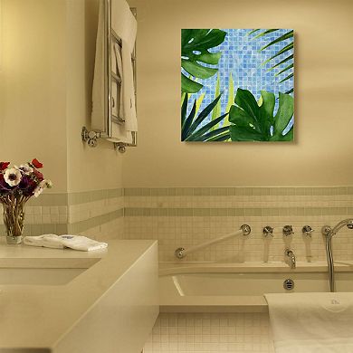 Stupell Home Decor Tropical Poolside Greenery Canvas Wall Art