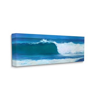 Stupell Home Decor Crested Beach Barrel Wave Canvas Wall Art