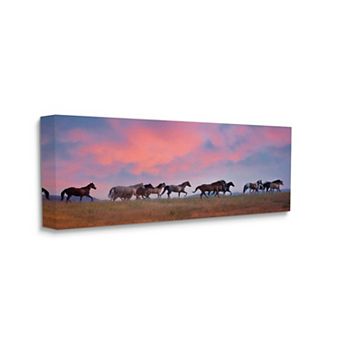 Stupell Home Decor Wild Horses Running Canvas Wall Art