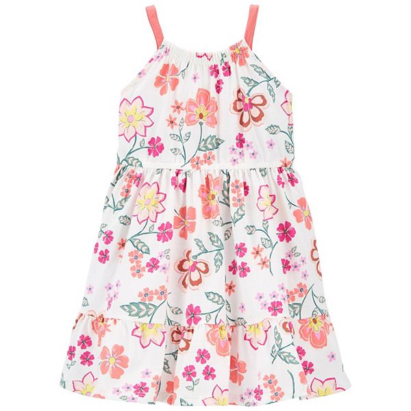 Toddler Girl Carter's Floral Tiered Jersey Dress