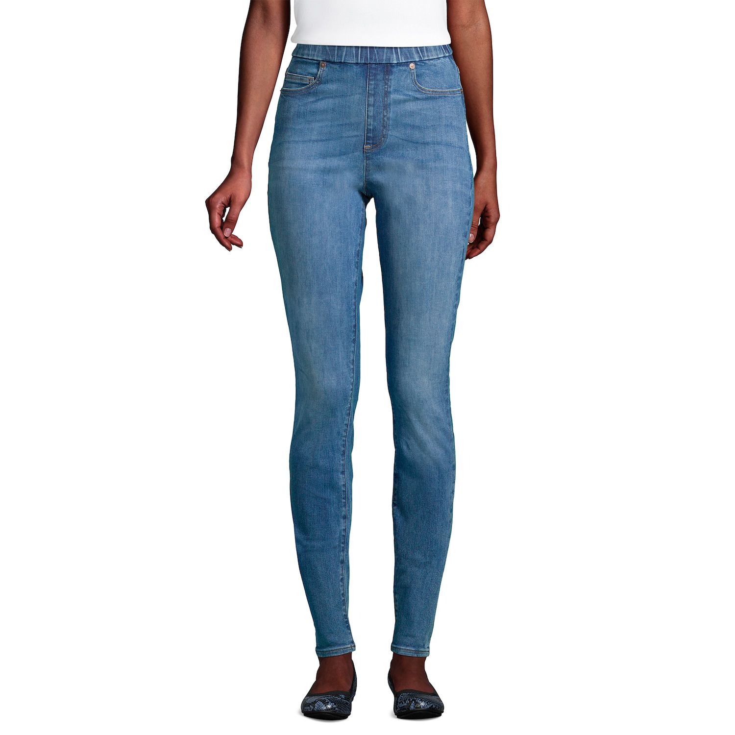 kohls womens pull on jeans