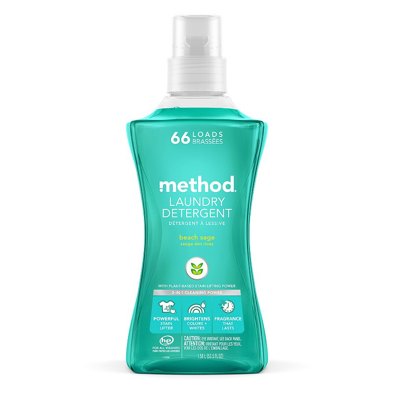 UPC 817939014899 product image for Method Laundry Detergent - Beach Sage, 53.5 oz., Multicolor | upcitemdb.com