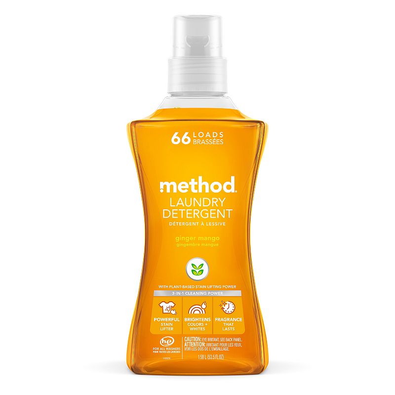 UPC 817939014905 product image for Method Laundry Detergent - Ginger Mango, 53.5 oz., Multicolor | upcitemdb.com