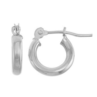 Jordan Blue 10k Gold Hoop Earrings 2 x 10mm