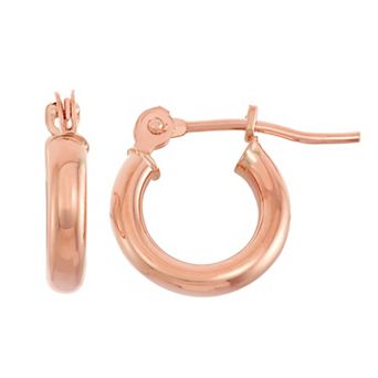 Jordan Blue 10k Gold Hoop Earrings 2 x 13mm