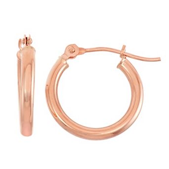 Jordan Blue 10k Gold Hoop Earrings 2 x 15mm