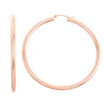 Jordan Blue 10k Gold Hoop Earrings 3 x 55mm