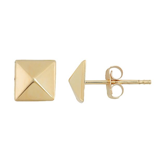 Gold hot sale pyramid studs