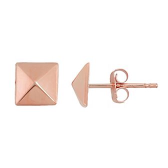 Jordan Blue 10k Gold Pyramid Stud Earrings