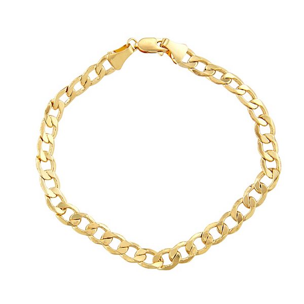 Jordan Blue Men's 10k Gold Curb Chain Necklace