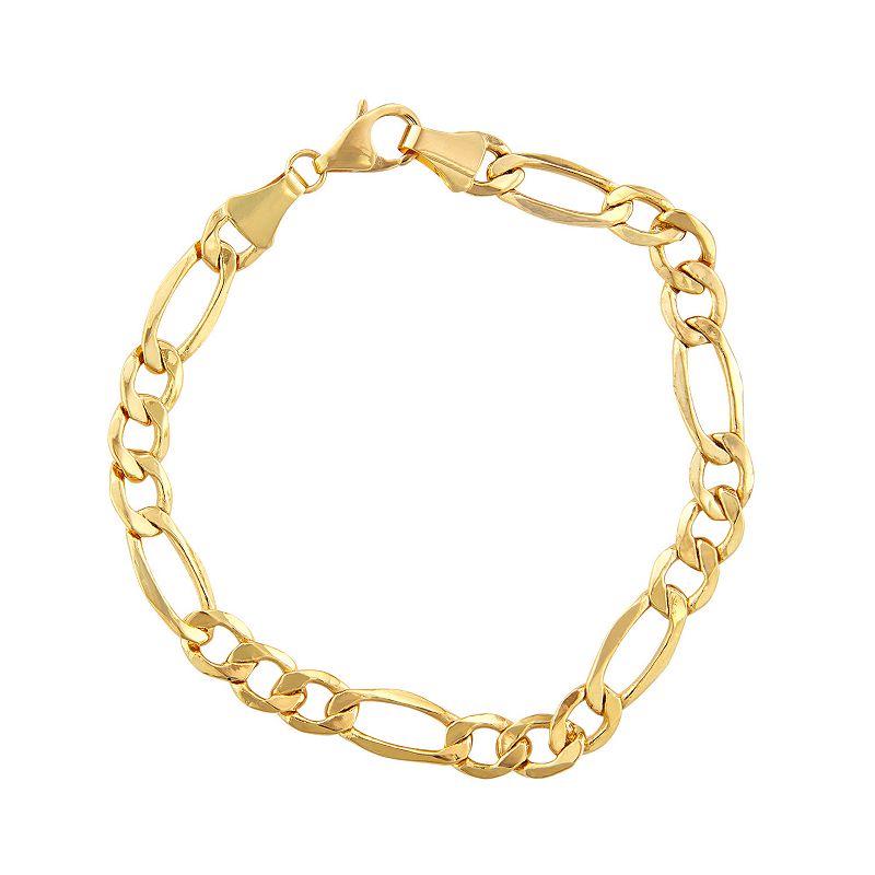 62292289 Mens 10k Gold Figaro Chain Necklace, Size: 8.5, Ye sku 62292289