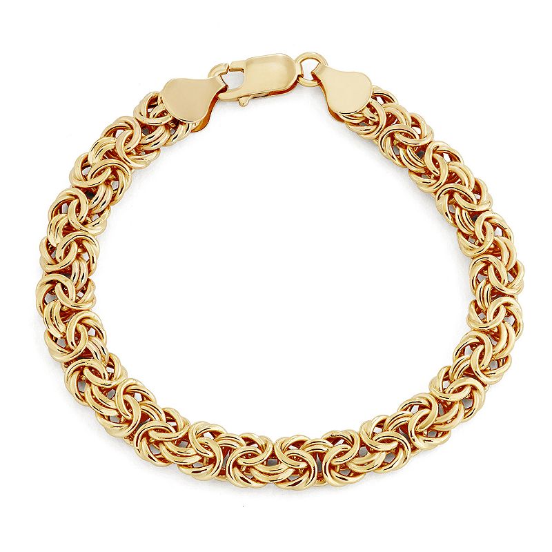 29610839 10k Gold Byzantine Chain Necklace, Womens, Size: 8 sku 29610839