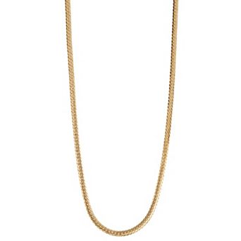 Jordan Blue 10k Gold Herringbone Chain Necklace
