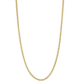 Jordan Blue 10k Gold Wheat Chain Necklace