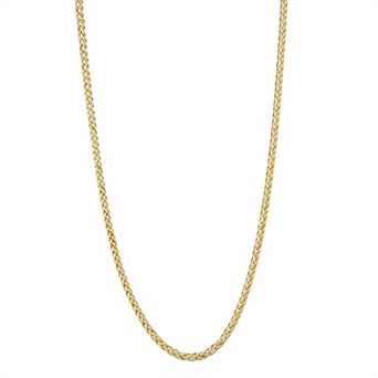 Jordan Blue Men's 10k Gold Wheat Chain Necklace