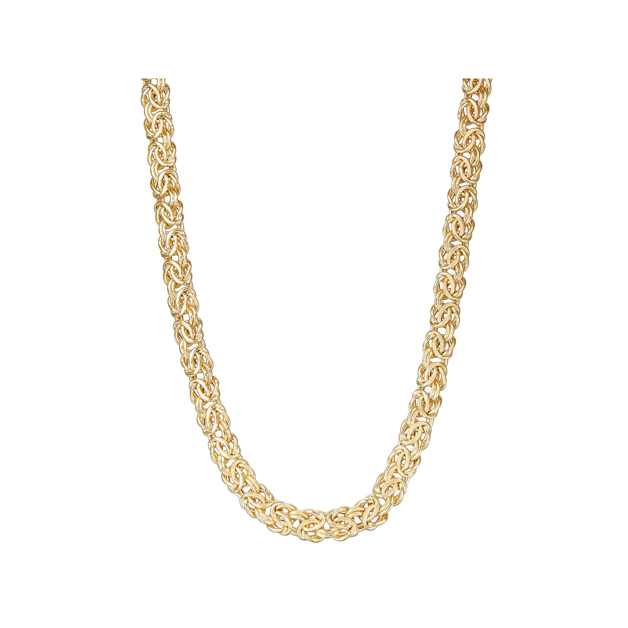 Jordan Blue 10k Gold Byzantine Chain Necklace, Womens, Size: 20