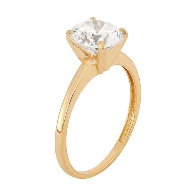 10k Gold Solitaire Ring