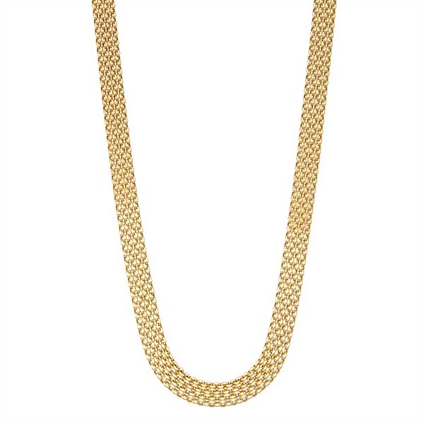 Jordan Blue 10k Gold Bismark Chain Necklace
