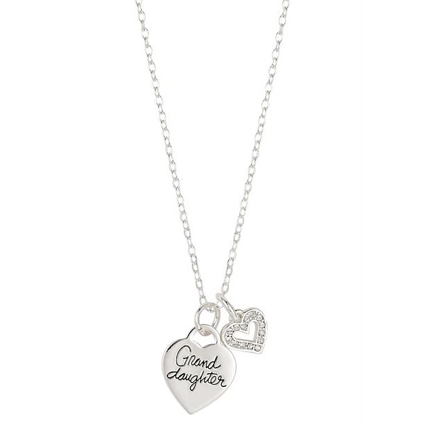 Kohl's double heart on sale necklace