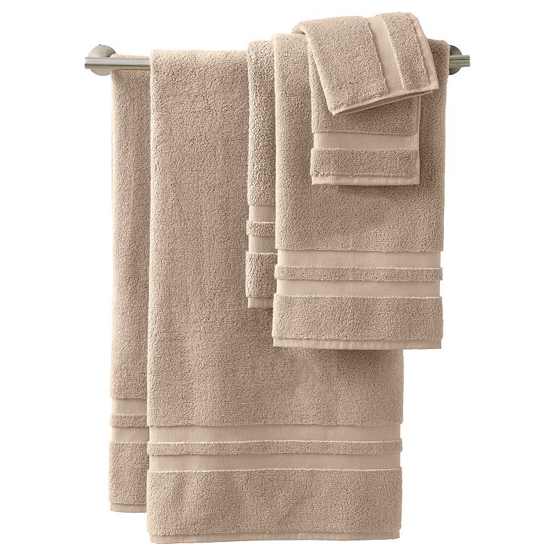 Lands End Essential Cotton Towel 6-piece Set, Brown