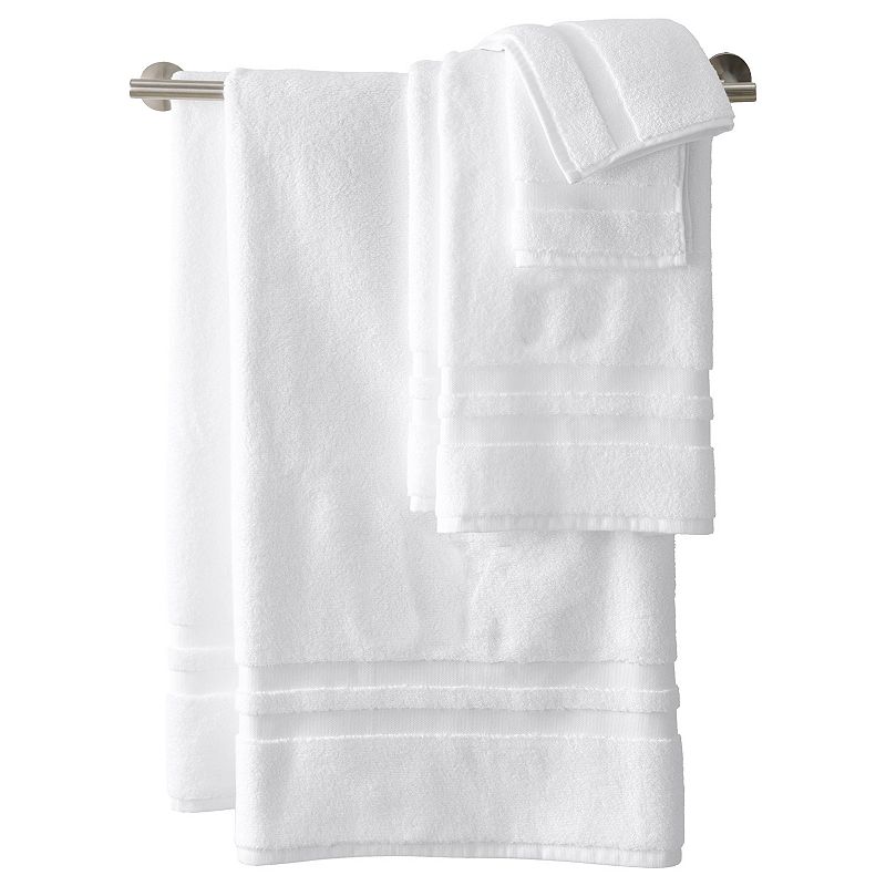 Lands End Essential Cotton Towel 6-piece Set, White