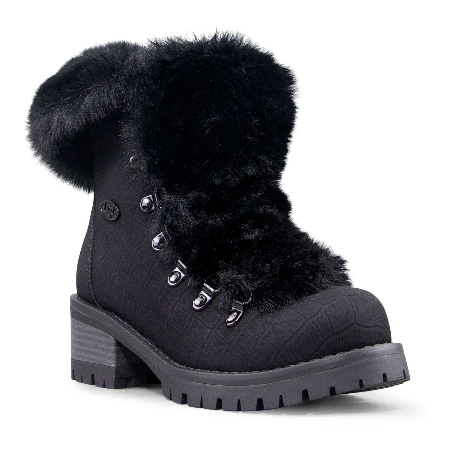 faux fur ankle boots