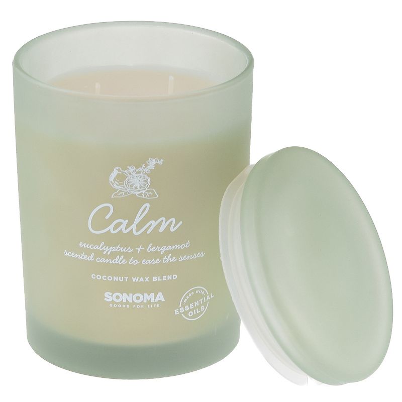 Sonoma Goods For Life Calm Candle Jar, White, 16 Oz