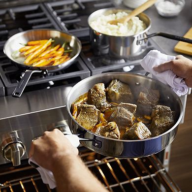 KitchenAid 5-Ply Clad 10-pc. Stainless Steel Cookware Set