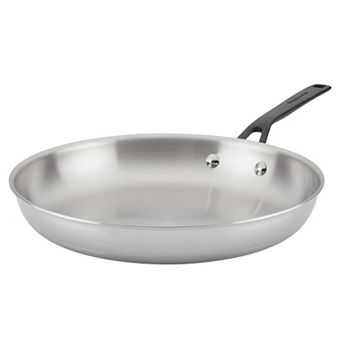 KitchenAid® 5-Ply Clad 12.25 in Stainless Steel Frypan